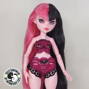 🎨 For G3 Monster High Draculaura Lingerie Set